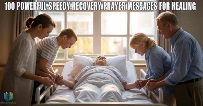 Speedy Recovery Prayer Messages for healing, comfort, faith, and emotional recovery support