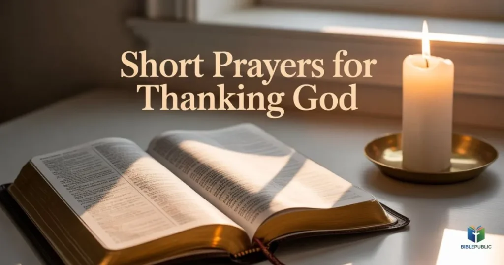 25 short prayers for thanking God with meaningful Bible verses and devotion