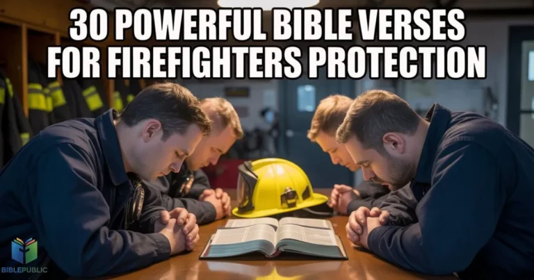 Bible verses for firefighters protection, firefighters praying for strength, faith and courage in danger situations