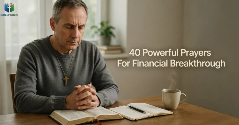 Prayers For Financial Breakthrough with Bible, faith, and hope for financial provision