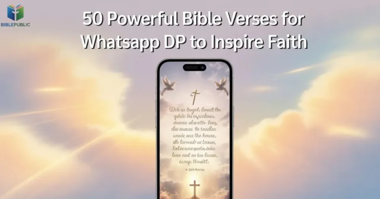 WhatsApp profile image with Bible Verses for WhatsApp DP to Inspire Faith and daily encouragement