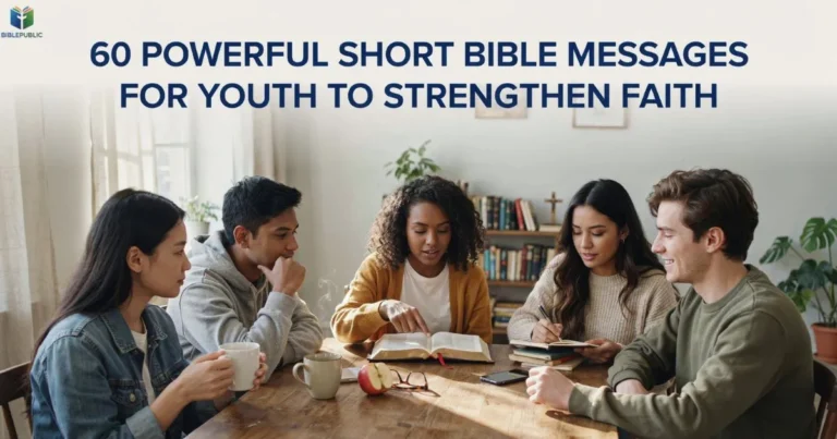 Short Bible Messages for Youth helping young Christians strengthen faith through Scripture