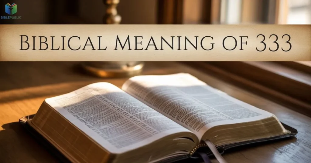 Biblical meaning of 333 explained simply Bible study prayer spiritual symbolism Christian understanding