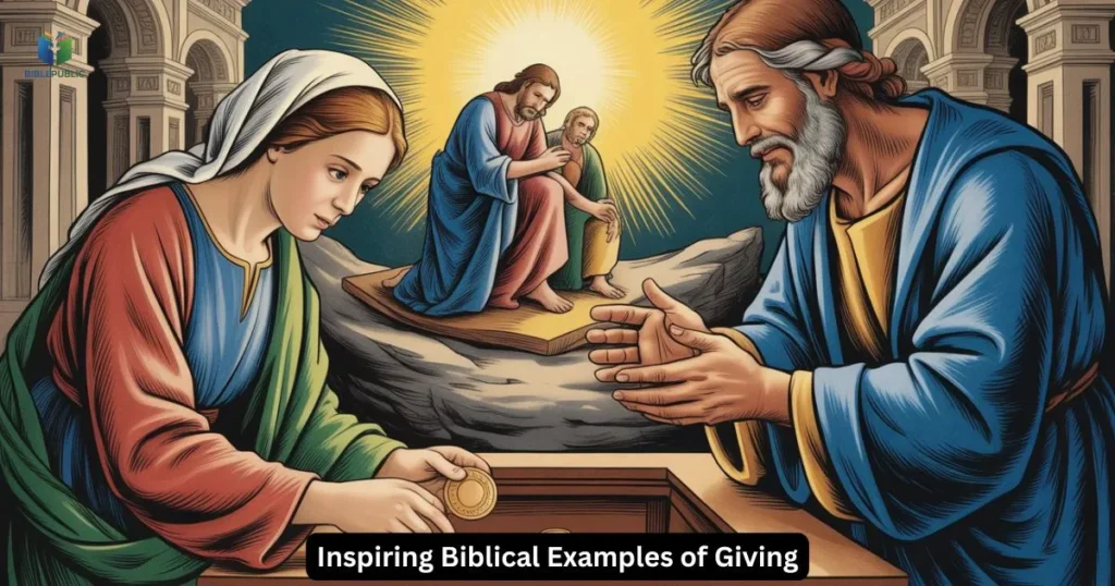 Biblical examples of giving like widow’s offering and Abraham, inspiring faith-filled generosity