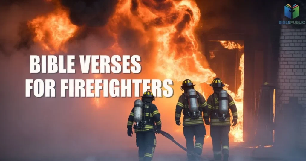 Bible verses for firefighters protection, courage in danger, faith during fire rescue and emergency response situations