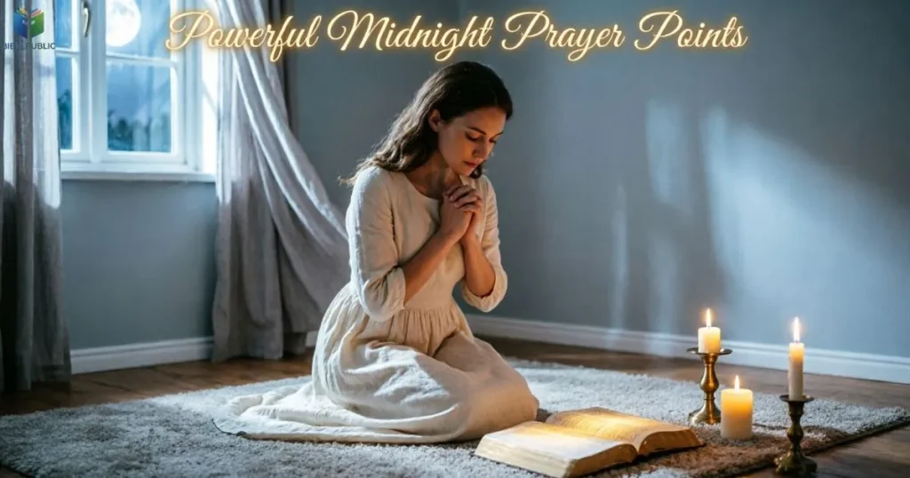 Powerful midnight prayer points for breakthrough, protection, faith, and spiritual strength
