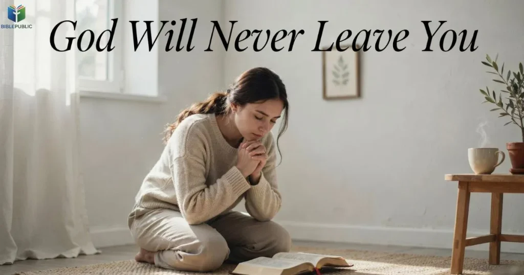 God Will Never Leave You through His faithful presence and biblical promise
