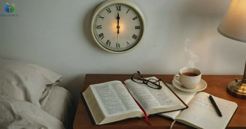 Powerful Midnight Prayer Points at 12 AM with Scripture, reflection, and nighttime prayer
