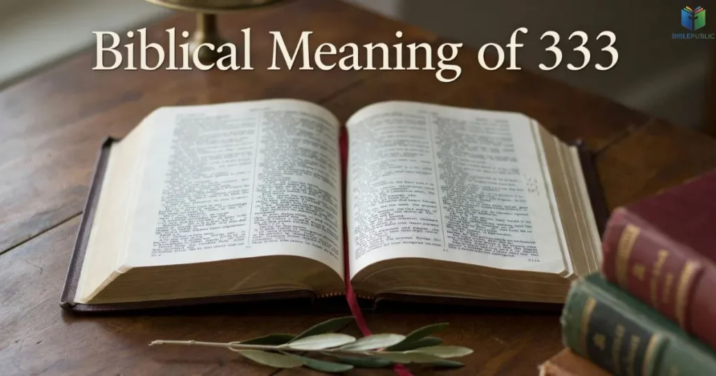 Biblical Meaning of 333 explored through Scripture and biblical symbolism
