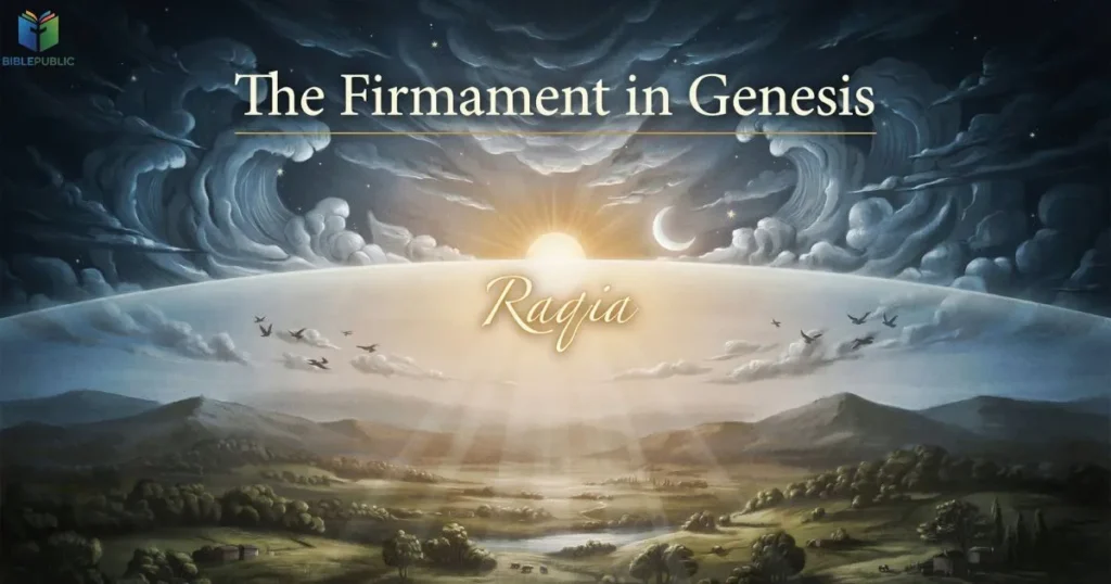 The Firmament in Genesis explained through the Hebrew raqia and God's ordered creation