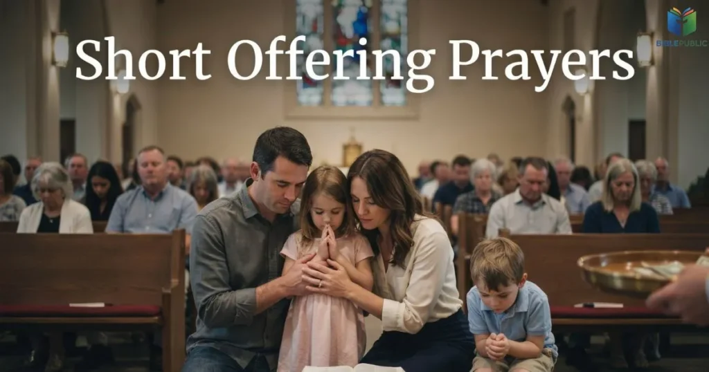Short Offering Prayers before church offering, worship, giving, gratitude and trust in God