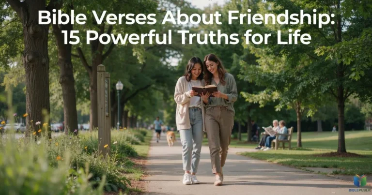 Bible Verses About Friendship showing faith, trust, loyalty, and godly relationships