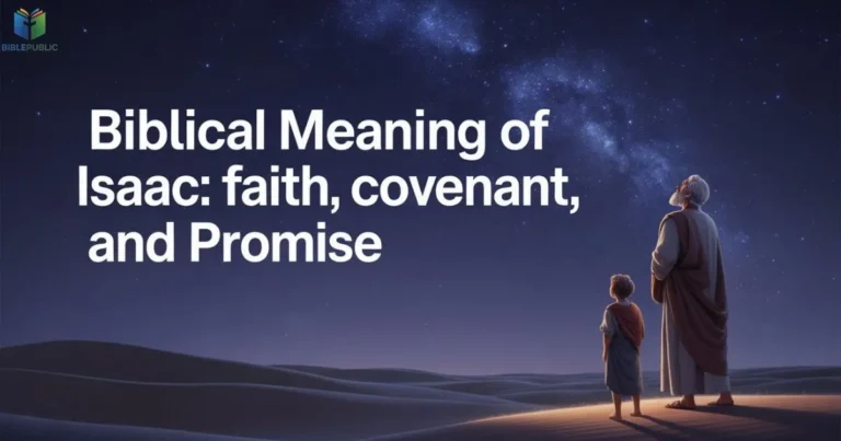 Biblical Meaning of Isaac faith covenant and promise Abraham and Isaac desert covenant blessing Genesis faith story illustration