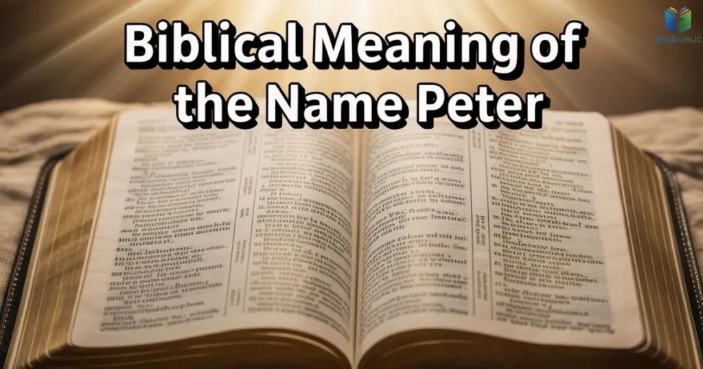 Biblical Meaning of the Name Peter in Scripture New Testament faith leadership apostle Peter teaching