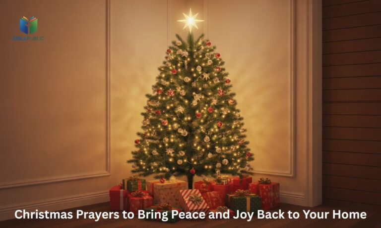 Christmas tree, inviting peace and joy back into their home this holiday season.