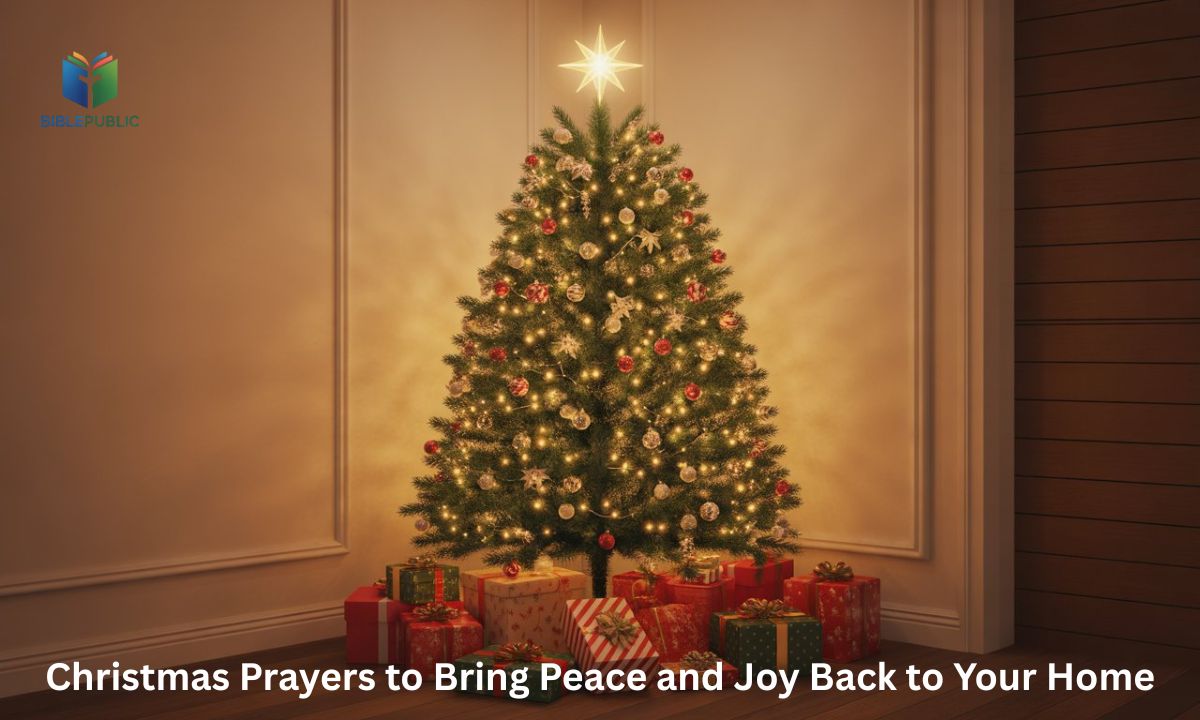 Christmas tree, inviting peace and joy back into their home this holiday season.