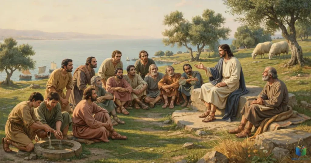 Jesus demonstrating perfect friendship through love, service, faith, and sacrifice