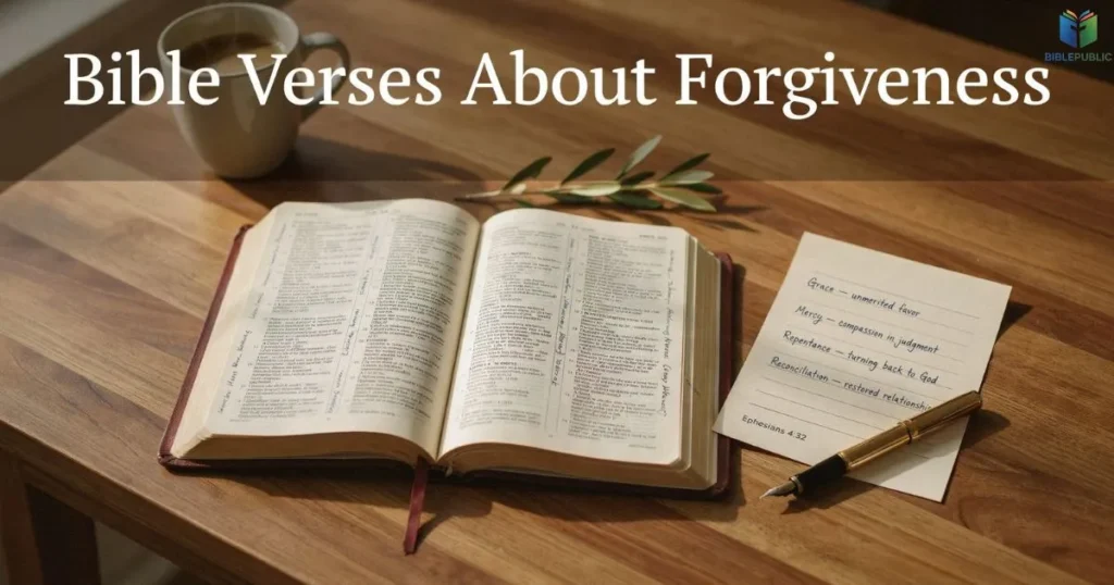 Bible Verses About Forgiveness highlighting grace, reconciliation, and faith