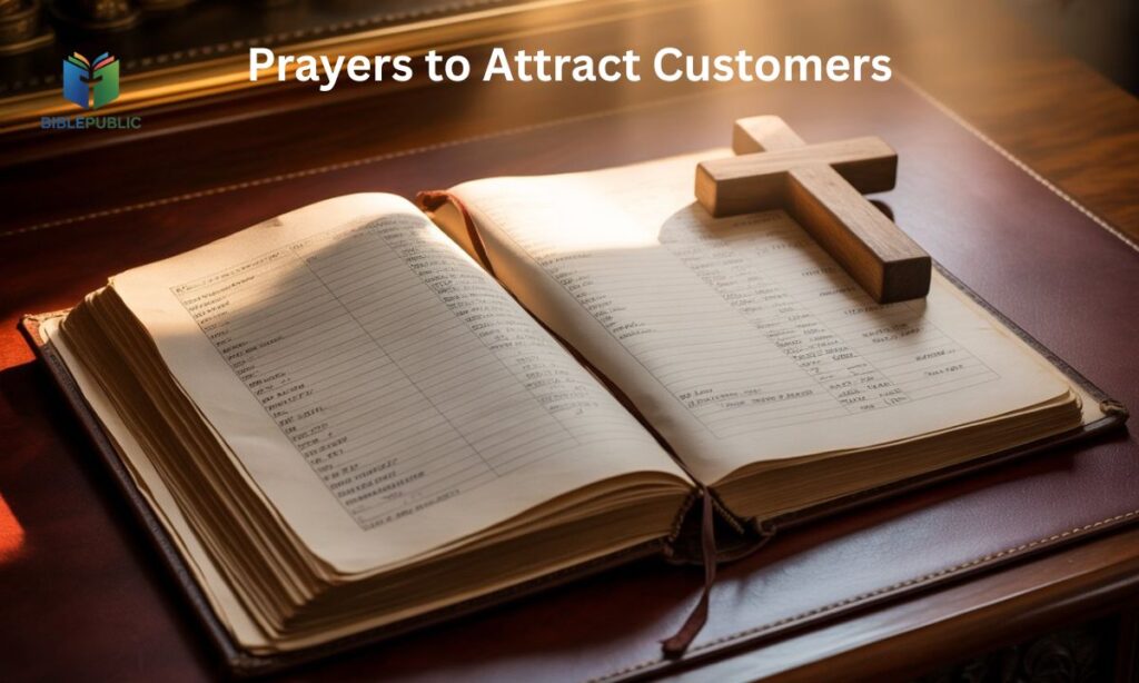 Prayers to attract customers and invite divine favor for business success.