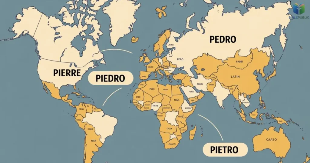 Biblical Meaning of the Name Peter global variations Pierre Pedro Pietro Christian name meanings worldwide