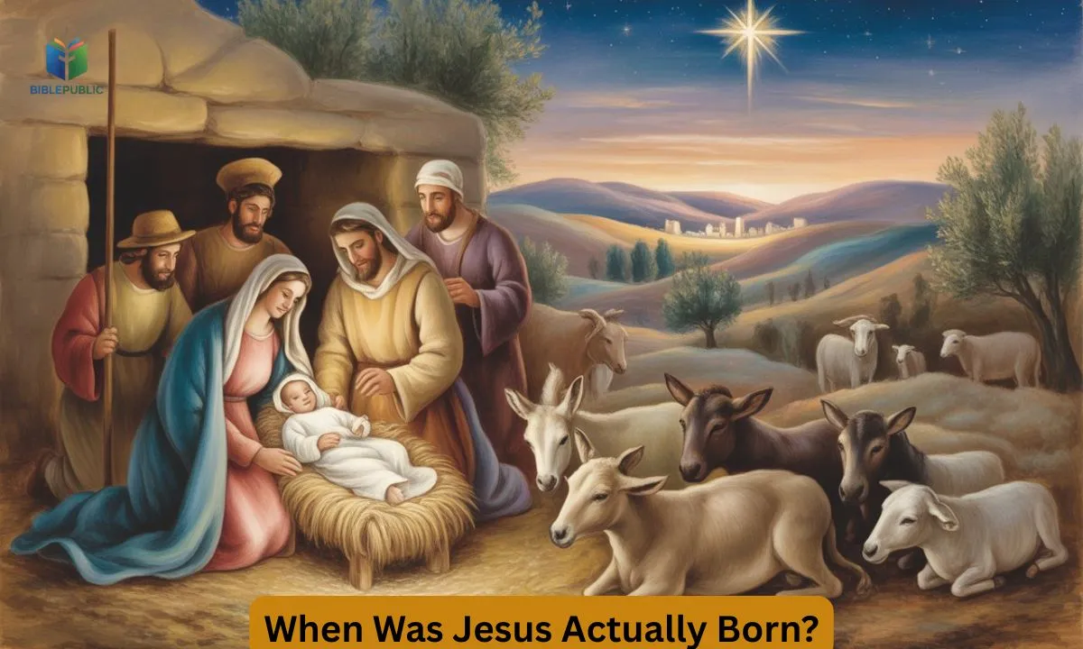 Artistic nativity scene representing discussions about the actual birth date of Jesus.