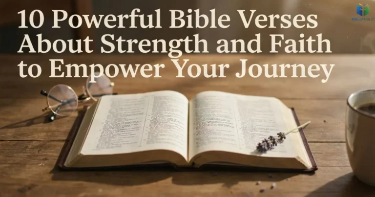 10 Powerful Bible verses about strength and faith with God's Word, hope, and spiritual encouragement