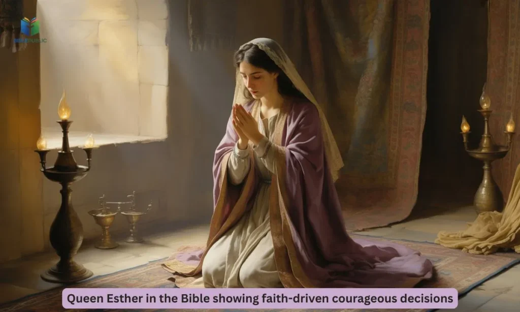 Queen Esther in the Bible showing faith-driven courageous decisions