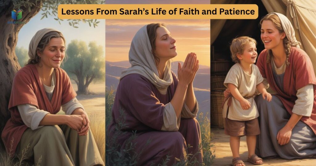 Lessons from Sarah in the Bible demonstrating faith, patience, and trust in God’s timing.
