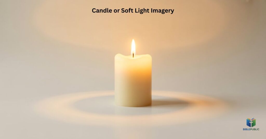 Happy New Year image with candle or soft light representing faith, resilience, and hope
