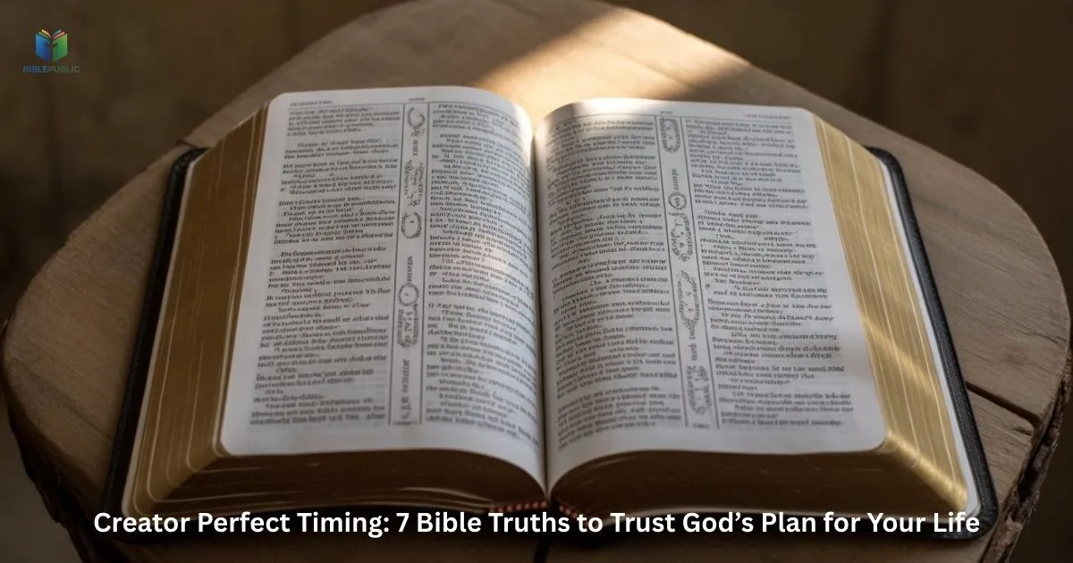 Discover Creator Perfect Timing through 7 Bible truths to embrace God’s plan and purpose.