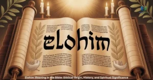 Elohim meaning in the Bible explained with divine authority, spiritual guidance, and Biblical significance.
