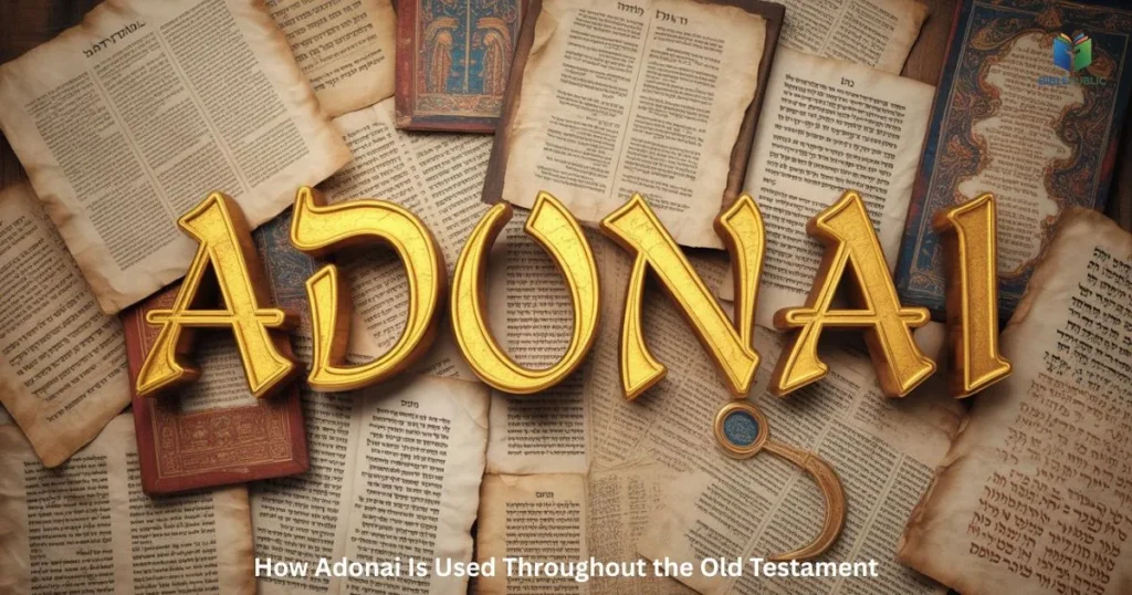 Adonai meaning in the Bible illustrated through key Old Testament books and verses