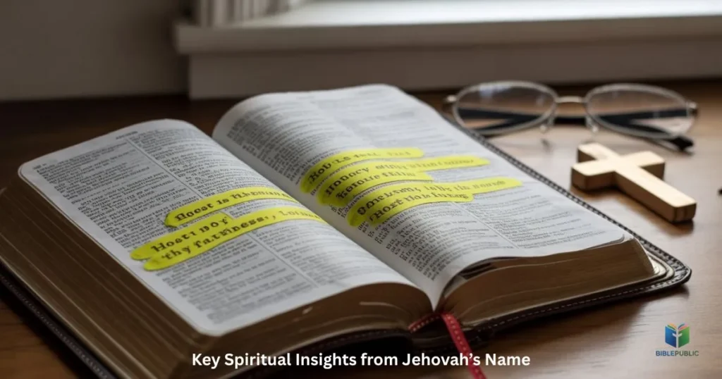 Spiritual lessons from Jehovah name meaning in the Bible for faith guidance.