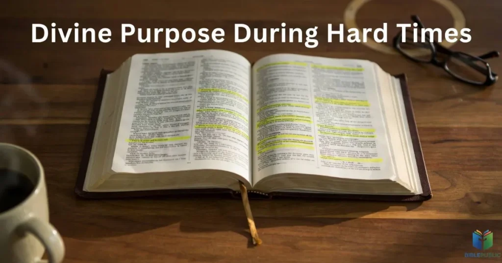 Divine Purpose During Hard Times explained through Scripture, faith, and God's guidance