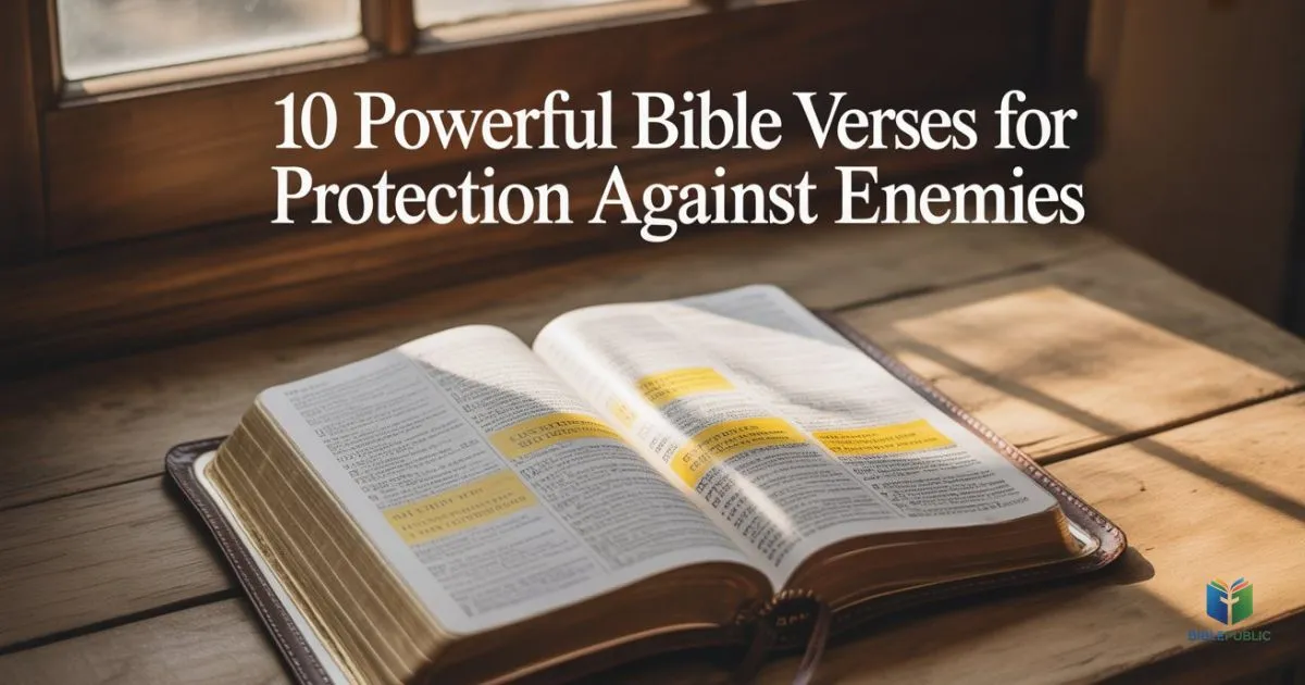 10 powerful Bible verses for protection against enemies highlighting God’s promises and spiritual defense