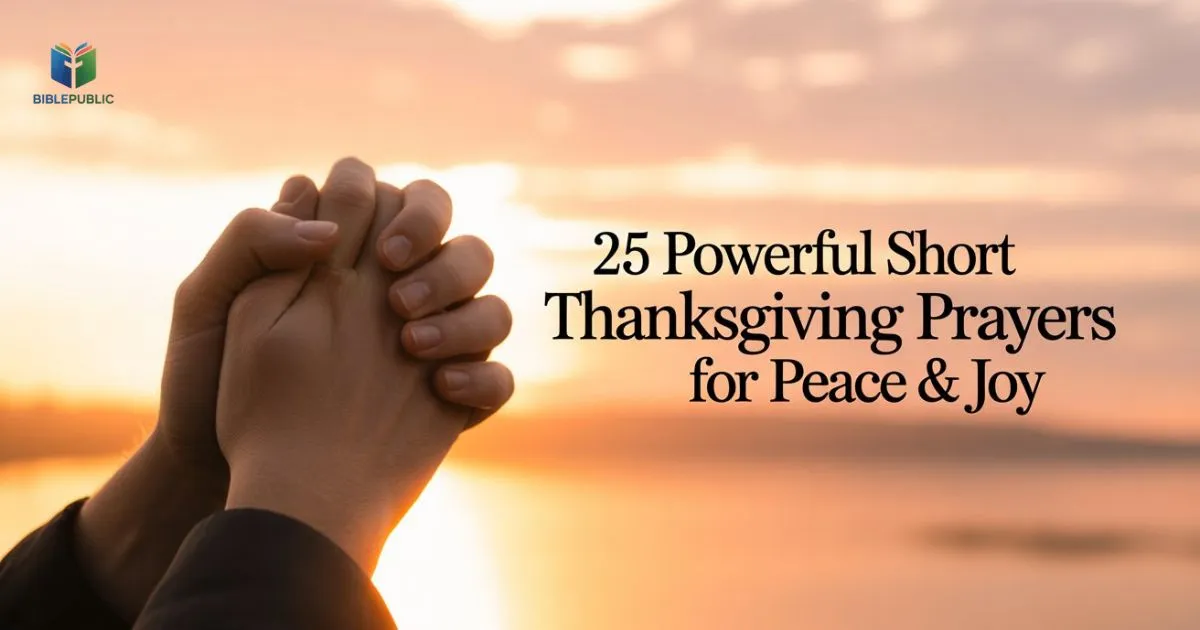 25 powerful short thanksgiving prayers for peace and joy with daily gratitude focus