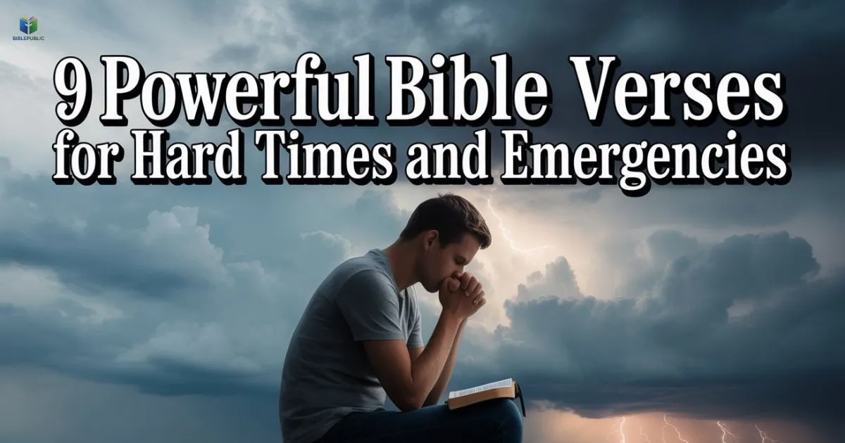 Finding strength and guidance from Bible verses for hard times and emergencies
