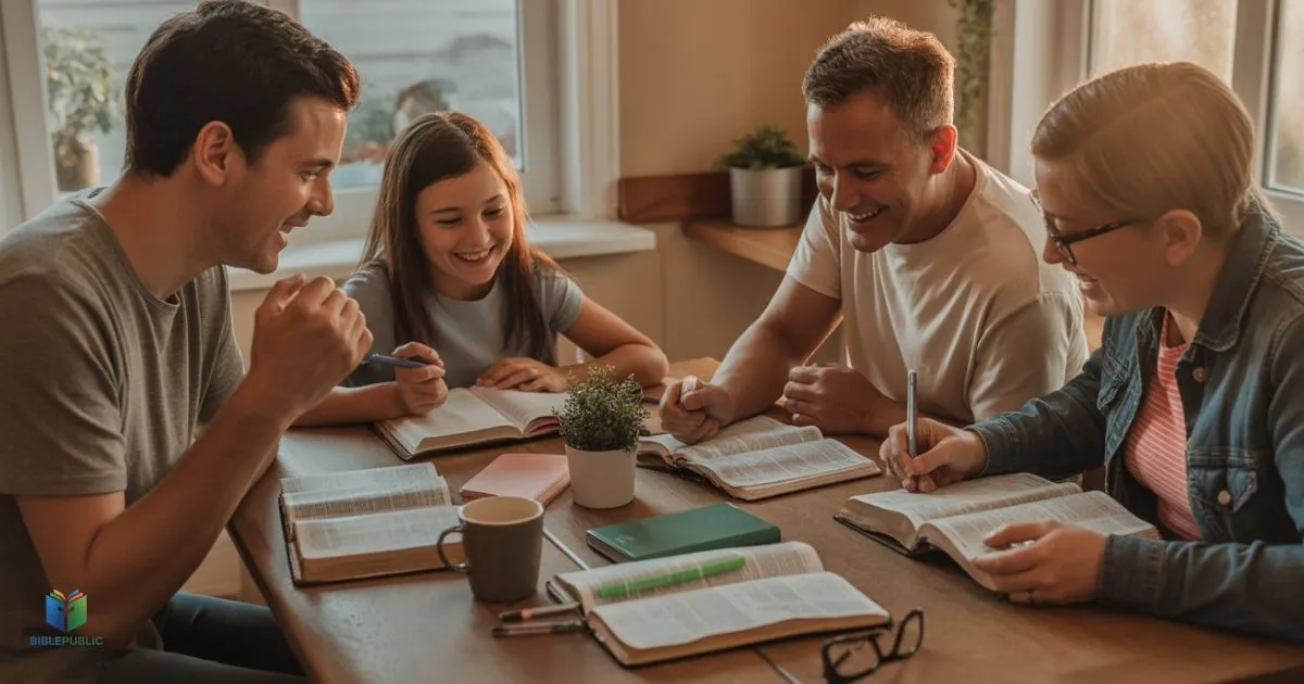 Applying Bible verses to gain strength in difficult times through group study, reflection, and encouragement.