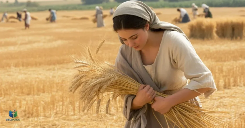 Ruth in the Bible showing loyal love, faith, and redemption inspiring believers.
