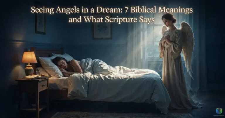Seeing Angels in a Dream with a gentle angelic figure during sleep