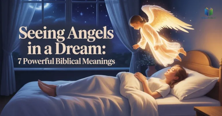 Seeing Angels in a Dream with divine guidance and spiritual messages from biblical visions.