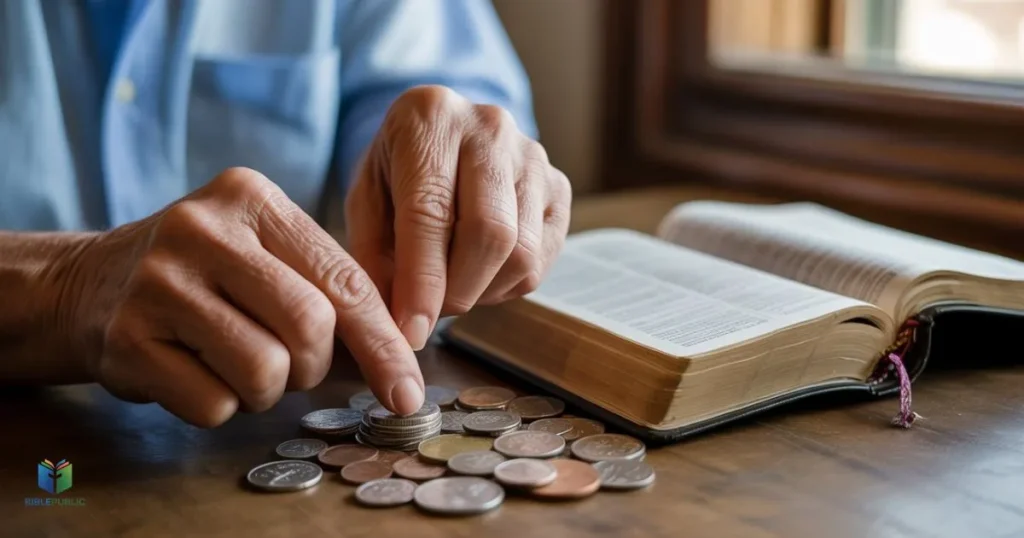 Trusting God with Bible verses for financial problems and hope during money challenges.