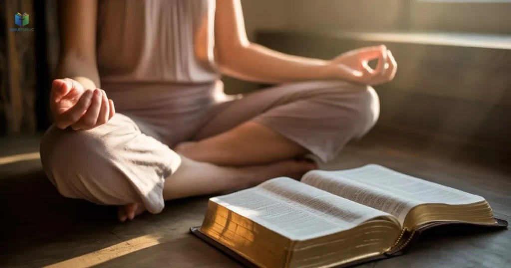 Believer meditating on Bible verses for faith breakthrough during fasting and spiritual reflection.