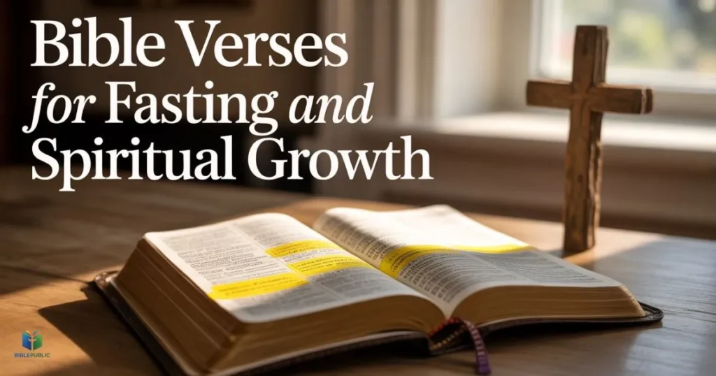 Powerful Bible verses for fasting and spiritual growth, guidance, and Christian faith
