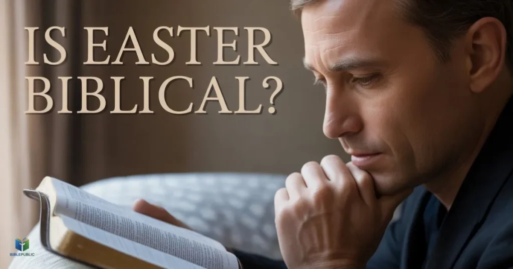 Is Easter Biblical question person reading Bible seeking biblical Easter meaning