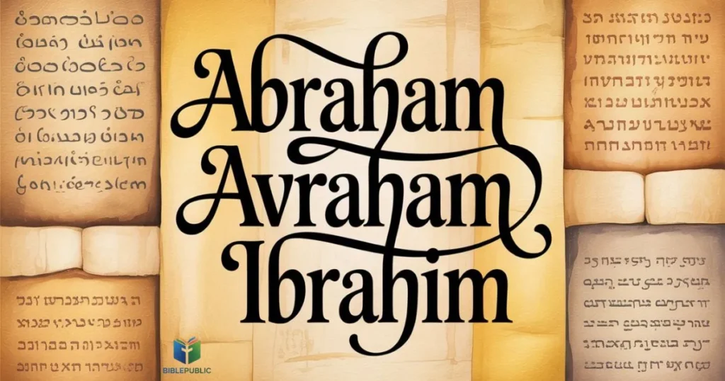 Abraham name variations Avraham Ibrahim biblical names meaning covenant identity spiritual heritage