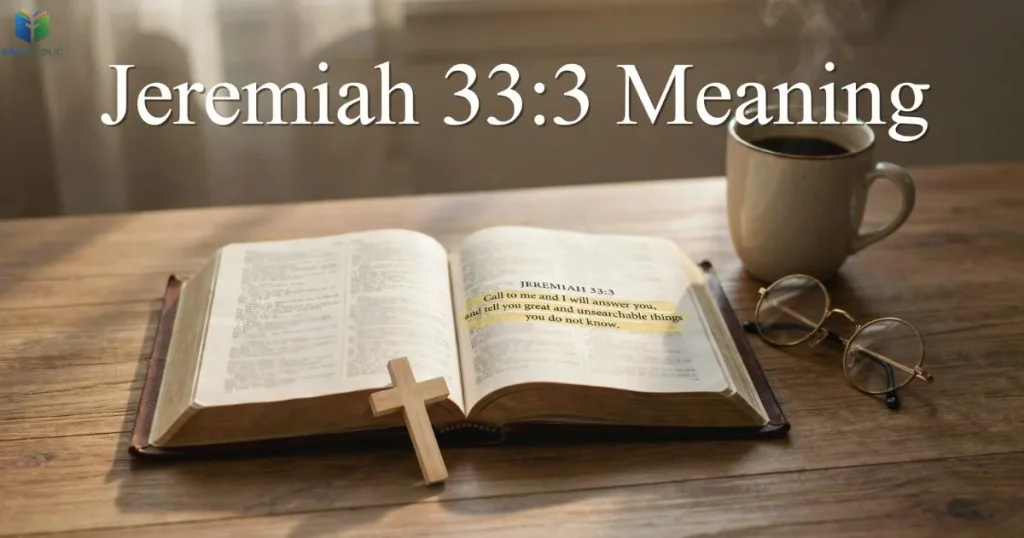Jeremiah 33:3 meaning explained through biblical prayer, faith, and hope