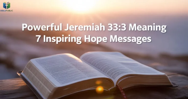 Jeremiah 33:3 Meaning Bible sunrise hope prayer divine guidance spiritual message of faith and inspiration