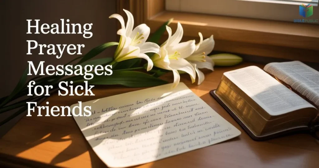 Healing Prayer Messages for Sick Friends offering spiritual support, comfort, and faith during illness