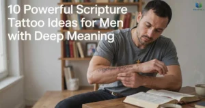 Scripture Tattoo Ideas for Men with meaningful Bible verses that reflect faith and devotion